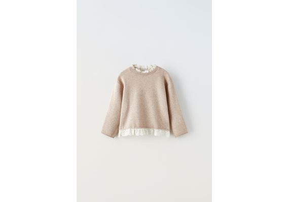 Zara Вязаный свитер с вышивкой , Цвет: multicolor, Размер: 2-3 лет (98 см)