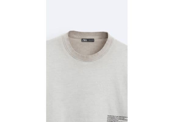 Zara  faded crop top , Цвет: Коричневый, Размер: S (US S), изображение 8