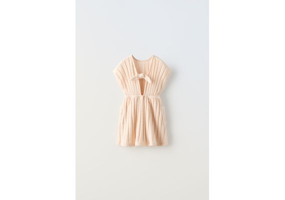 Zara Платье из трикотажа с завязкой , Цвет: multicolor, Размер: 1½ лет (86 см), изображение 3