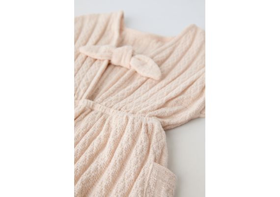 Zara Платье из трикотажа с завязкой , Цвет: multicolor, Размер: 1½ лет (86 см), изображение 4