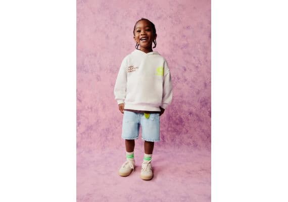 Zara Толстовка neon sun hoodie , Цвет: Белый, Размер: 1½ лет (86 см), изображение 6