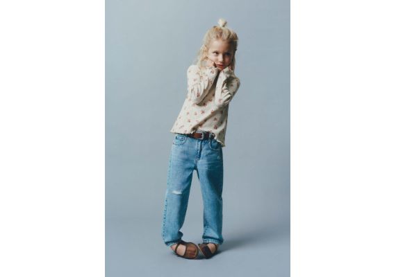 Zara Open knit футболка , Цвет: Бежевый, Размер: 1½ лет (86 см)