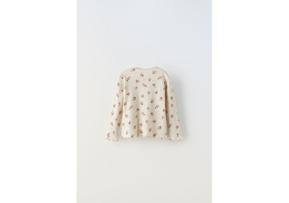 Zara Open knit футболка , Цвет: Бежевый, Размер: 3 лет (98 см), изображение 4