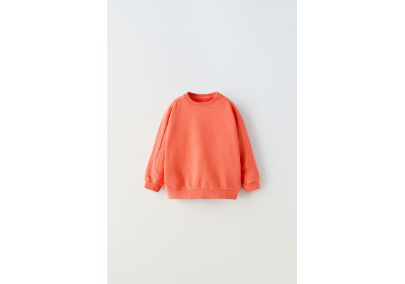 Zara Свитшот с деталями шва , Цвет: Красный, Размер: 3-4 лет (104 см)