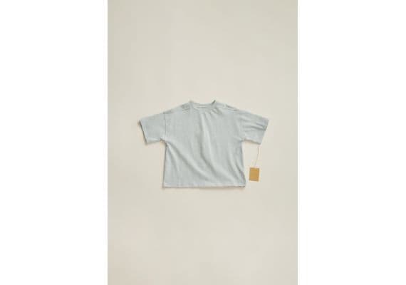 Zara Timelesz – футболка из хлопка с низкими плечами , Цвет: Синий, Размер: 4 лет (104 см)