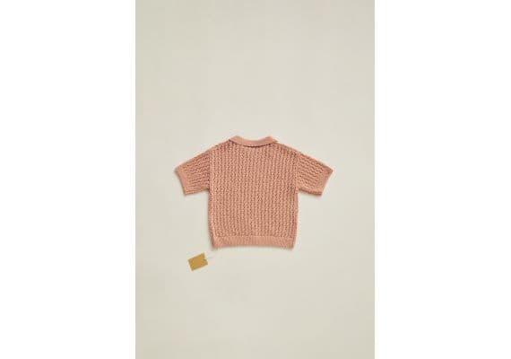 Zara Timelesz - открытая вязаная поло-рубашка , Цвет: Оранжевый, Размер: 2 лет (92 см), изображение 2