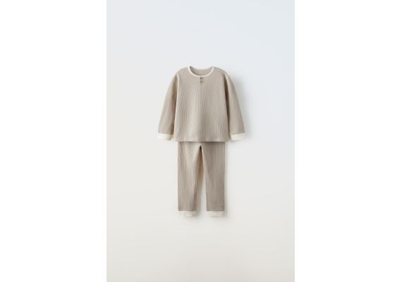 Zara Двусторонний пижамный комплект, Цвет: Коричневый, Размер: 4-5 лет (110 см)