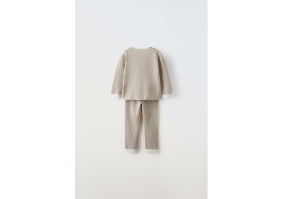 Zara Двусторонний пижамный комплект, Цвет: Коричневый, Размер: 3-4 лет (104 см), изображение 2