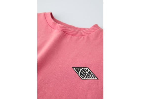 Zara Футболка big olita t-shirt , Цвет: Розовый, Размер: 5 лет (110 см), изображение 3