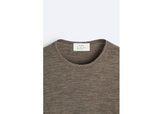 Zara  вязаная футболка , Цвет: Телесный, Размер: XL (US XL), изображение 8