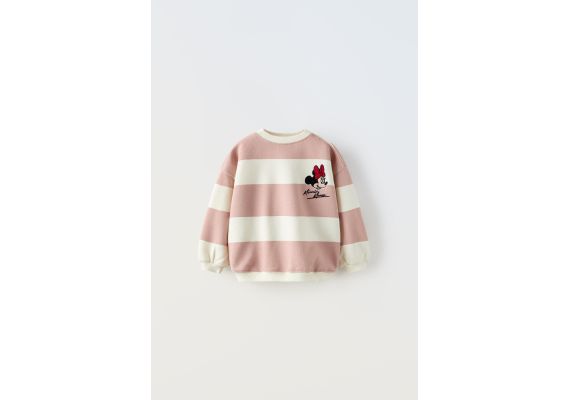 Zara Свитшот с полосатым принтом minnie mouse © disney , Цвет: Розовый, Размер: 3 лет (98 см), изображение 3