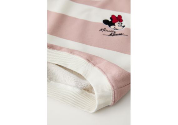 Zara Свитшот с полосатым принтом minnie mouse © disney , Цвет: Розовый, Размер: 1½ лет (86 см), изображение 6