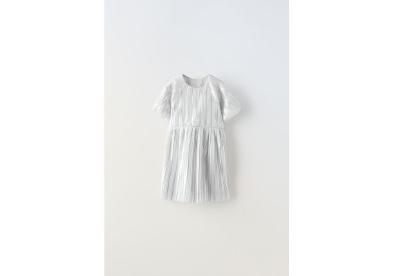 Zara Плиссированное платье , Цвет: Металлик, Размер: 3 лет (98 см)