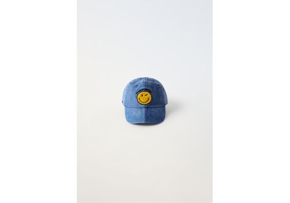 Zara Кепка smileyworld® denim cap , Цвет: Синий, Размер: 3-6 лет (52 см)