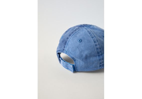 Zara Кепка smileyworld® denim cap , Цвет: Синий, Размер: 1-3 лет (50 см), изображение 3