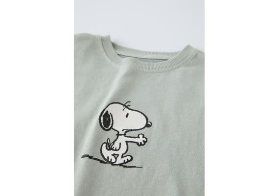 Zara Футболка snoopy peanuts™ , Цвет: Синий, Размер: 1½ лет (86 см), изображение 3