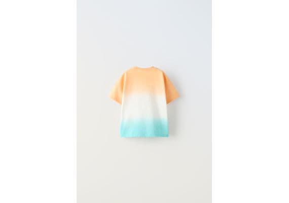 Zara Футболка tie-dye , Цвет: Оранжевый, Размер: 1½ лет (86 см), изображение 2