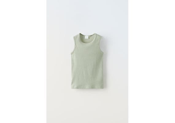 Zara Пакет из 2 майек with round neck, Цвет: Коричневый, Размер: 2-3 лет (98 см), изображение 2