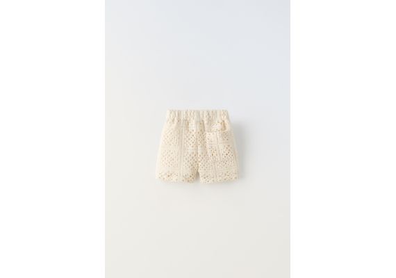 Zara Шорты-бермуды с эластичным поясом, Цвет: Бежевый, Размер: 1½ лет (86 см), изображение 2