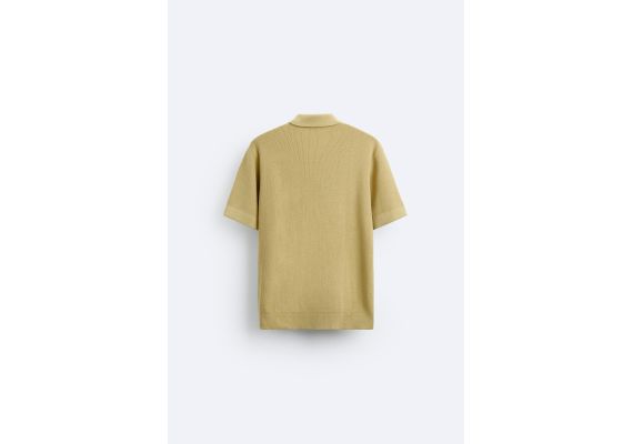 Zara  knit polo shirt , Цвет: Жёлтый, Размер: M (US M), изображение 8