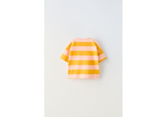 Zara Полосатая вышитая футболка , Цвет: multicolor, Размер: 2 лет (92 см), изображение 2