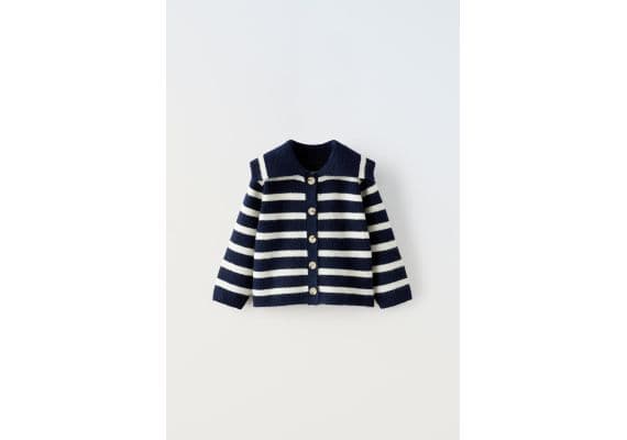 Zara Полосатый вязаный кардиган , Цвет: multicolor, Размер: 2-3 лет (98 см)