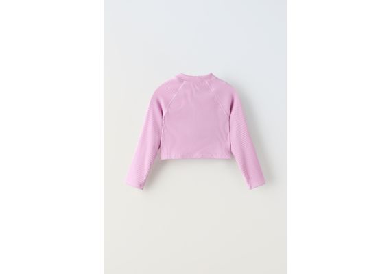 Zara Рашгард для серфинга с высоким воротником и длинными рукавами, Цвет: Фиолетовый, Размер: 11-12 лет (152 см), изображение 2