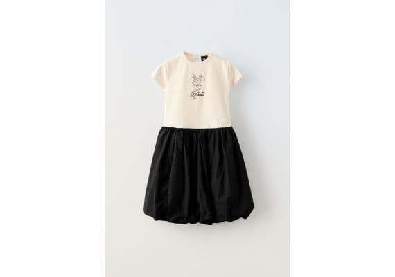 Zara Платье с короткими рукавами и круглым вырезом, Цвет: multicolor, Размер: 13-14 лет (164 см)