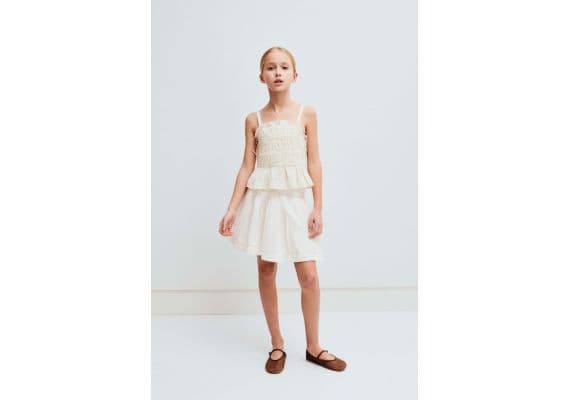 Zara Юбка с эластичным поясом , Цвет: Бежевый, Размер: 6 лет (116 см)