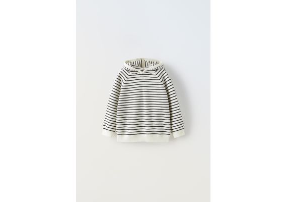 Zara Свитер с капюшоном из полосатого трикотажа , Цвет: multicolor, Размер: 1½ лет (86 см)