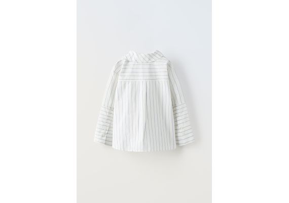 Zara Рубашка в полоску с деталями воротника , Цвет: multicolor, Размер: 6-7 лет (120 см), изображение 4