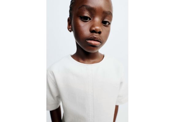 Zara Эта майка принадлежит коллекции true neutrals, Цвет: Бежевый, Размер: 6-7 лет (120 см), изображение 2