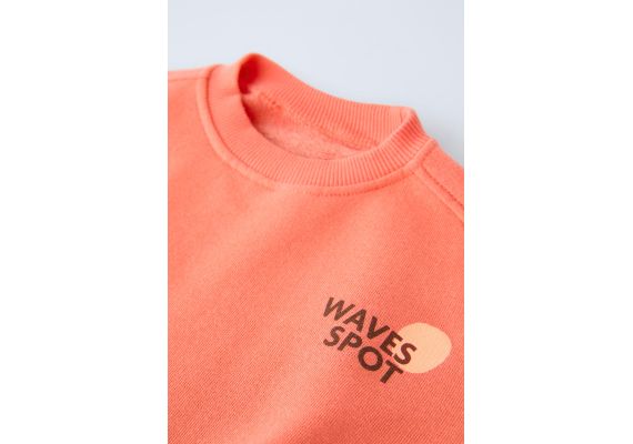 Zara   waves spot print sweatshirt , Цвет: Оранжевый, Размер: 3 лет (98 см), изображение 3