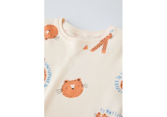 Zara   1-6 лет / леопардовый комплект , Цвет: Бежевый, Размер: 1½ лет (86 см), изображение 6