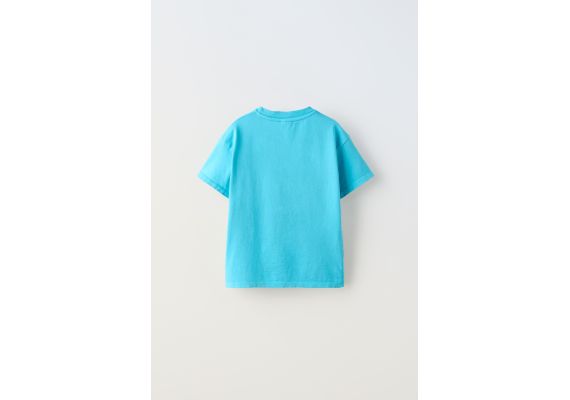 Zara Футболка с крючком и цветами , Цвет: Синий, Размер: 6-7 лет (120 см), изображение 2