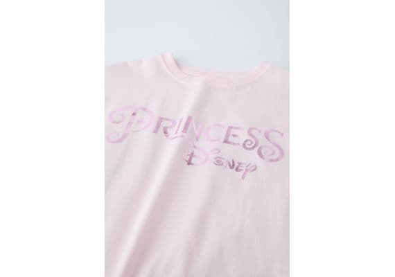 Zara Футболка princess © disney с круглым вырезом и короткими рукавами, Цвет: Розовый, Размер: 6-7 лет (120 см), изображение 3