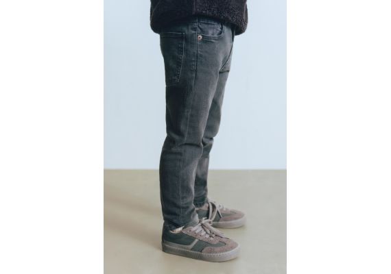 Zara  : джинсы slim fit , Цвет: Синий, Размер: 4-5 лет (110 см), изображение 4