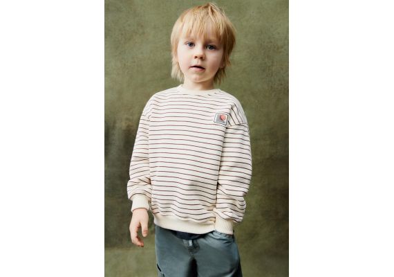 Zara Полосатая толстовка с нашивкой , Цвет: multicolor, Размер: 2-3 лет (98 см), изображение 4