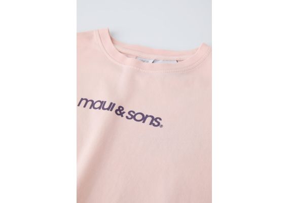 Zara Футболка maui & sons , Цвет: Розовый, Размер: 11-12 лет (152 см), изображение 5