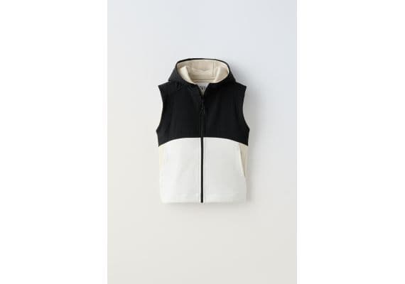 Zara Colour block hooded gilet , Цвет: multicolor, Размер: 8-9 лет (130 см)