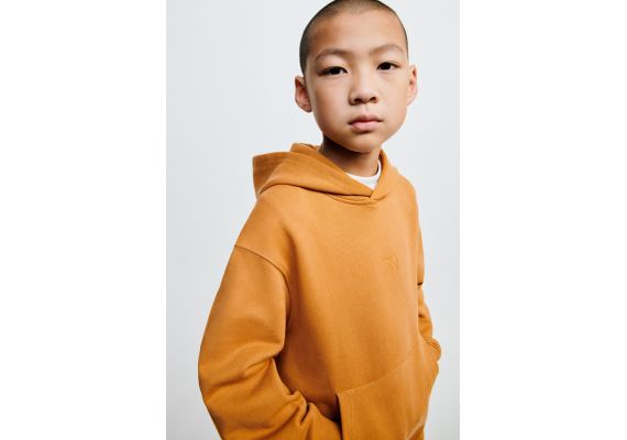 Zara Толстовка с вышивкой true neutrals , Цвет: Оранжевый, Размер: 13-14 лет (164 см), изображение 6