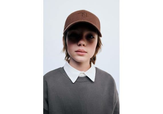 Zara Толстовка с вышивкой true neutrals , Цвет: Серый, Размер: 8-9 лет (130 см), изображение 8