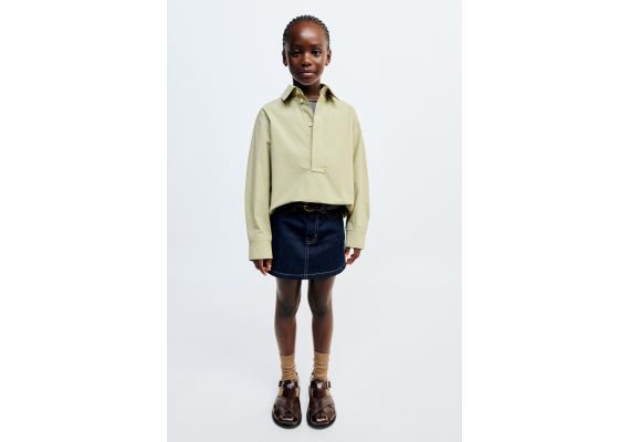 Zara Короткая джинсовая юбка true neutrals , Цвет: Синий, Размер: 11-12 лет (152 см)