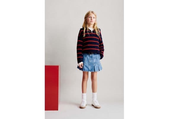 Zara Юбка denim box pleat skort , Цвет: Синий, Размер: 6 лет (116 см)