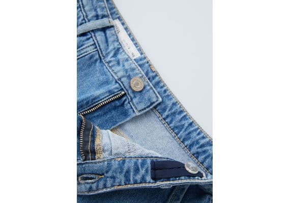 Zara Юбка denim box pleat skort , Цвет: Синий, Размер: 6 лет (116 см), изображение 4