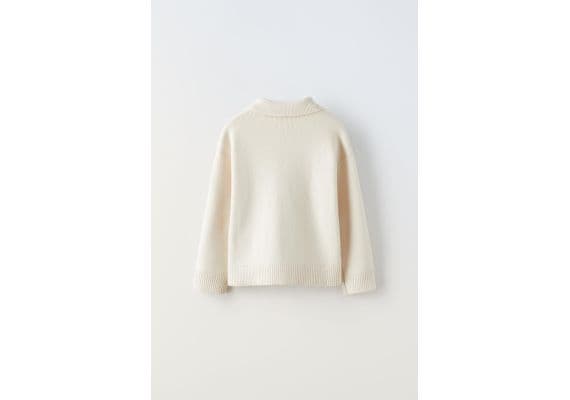 Zara   knit polo sweater , Цвет: Бежевый, Размер: 6-7 лет (120 см), изображение 2