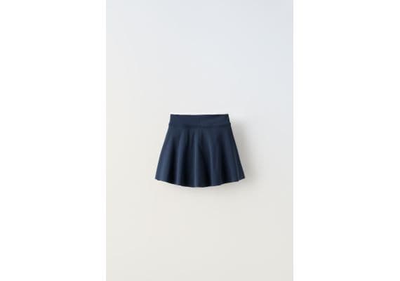 Zara   pleated bermuda skort , Цвет: Синий, Размер: 6 лет (116 см), изображение 3