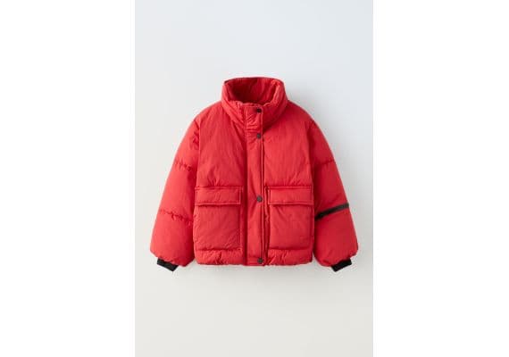 Zara Куртка-пуховик из коллекции snow collection , Цвет: Красный, Размер: 6-7 лет (120 см)