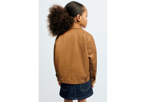 Zara Куртка true neutrals trucker jacket , Цвет: Коричневый, Размер: 9-10 лет (140 см), изображение 7