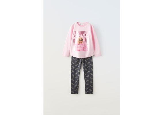 Zara 6-14 лет/ пижама barbie™ mattel , Цвет: Розовый, Размер: 11-12 лет (152 см)